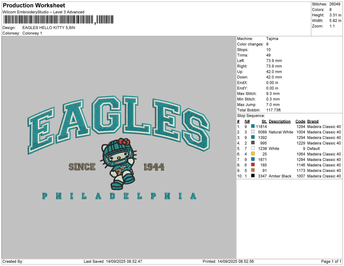 EAGLES HELLO KITTY