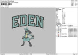 Edentext Embroidery File 6 sizes