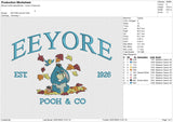 EEYORE Autumn Embroidery File 6 size