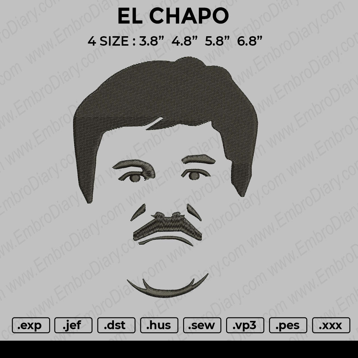 El Chapo Embroidery
