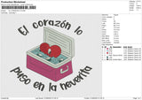 EL CORAZON LO Embroidery