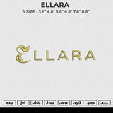 ELLARA Embroidery File 6 size