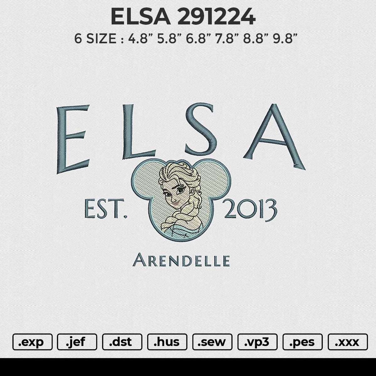 ELSA 291224 Embroidery File 6 size