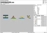 EL SALVADOR Embroidery File 6 size