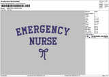 Nursetext 0211 Embroidery File 6 sizes