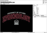 Epidemiologytext v2 Embroidery File 6 sizes