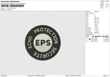 EPS Embroidery File 6 size