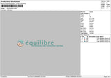 Equilibretext Embroidery File 6 sizes