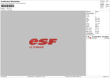 Esf Text Embroidery File 6 sizes