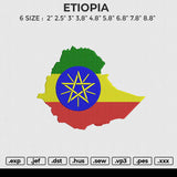 ETIOPIA Embroidery File 6 size