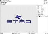 ETRO Embroidery File&nbsp;6 size