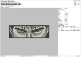 Eyes Rectangle Embroidery File 6 sizes