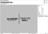 Elevated Embroidery File 6 sizes