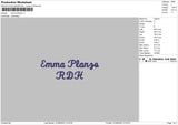 Emma Planzo Embroidery File 6 sizes