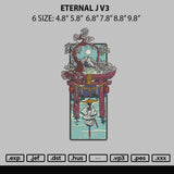 Eternal J V3 Embroidery File 6 sizes