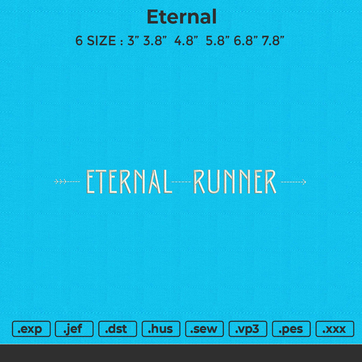 Eternal Embroidery File 6 size