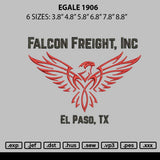 Eagle 1906 Embroidery File 6 sizes