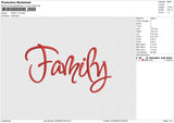 FAMILY V2 Embroidery File 6 size
