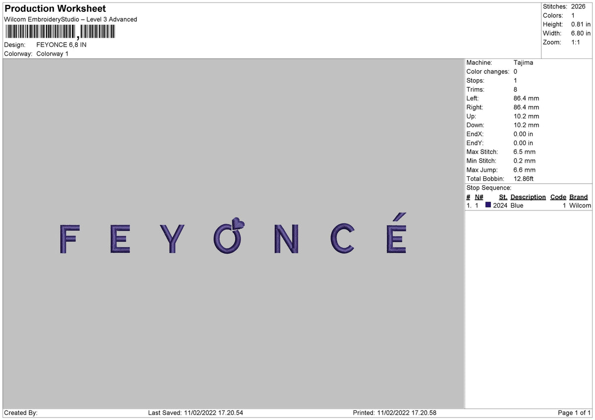 Feyonce Embroidery