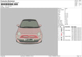 Car 0709b Embroidery File 6 sizes