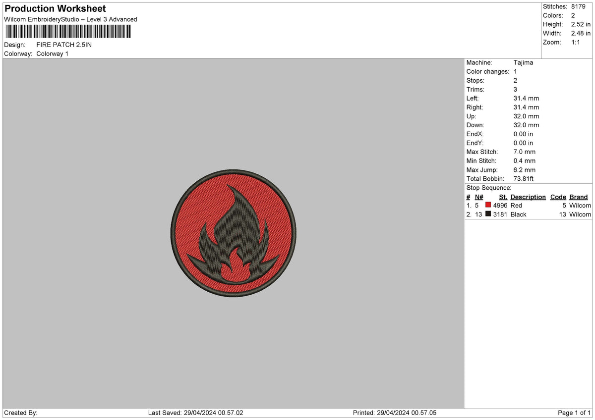Elementcircle Embroidery 3 Files