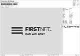 First Net Embroidery File 6 Sizes