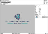 Fitztext Embroidery File 6 sizes