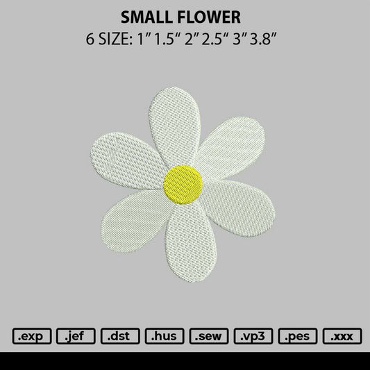 Small Flower Embroidery File 6 sizes