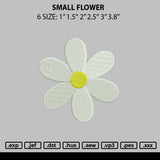 Small Flower Embroidery File 6 sizes