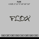 Flox Embroidery File 6 sizes