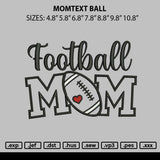 Momtext Ball Embroidery File 6 sizes