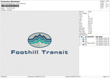 FOOTHILL Embroidery File 6 size