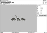 Dinosaurus 0108 Embroidery File 6 sizes