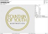 FOUNTAIN Embroidery File 6 size