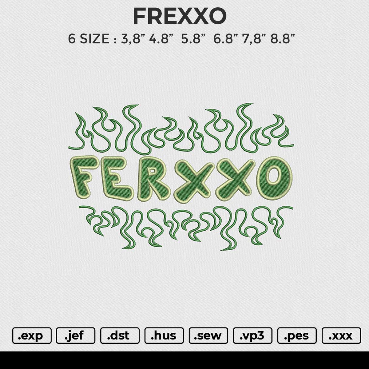 FREXXO Embroidery File 6 size