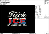 Icetext 2410 Embroidery File 6 sizes