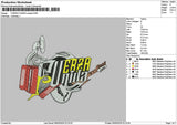 Fuerzatext Embroidery File 6 sizes