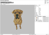 Dog Head 2908 Embroidery File 6 sizes
