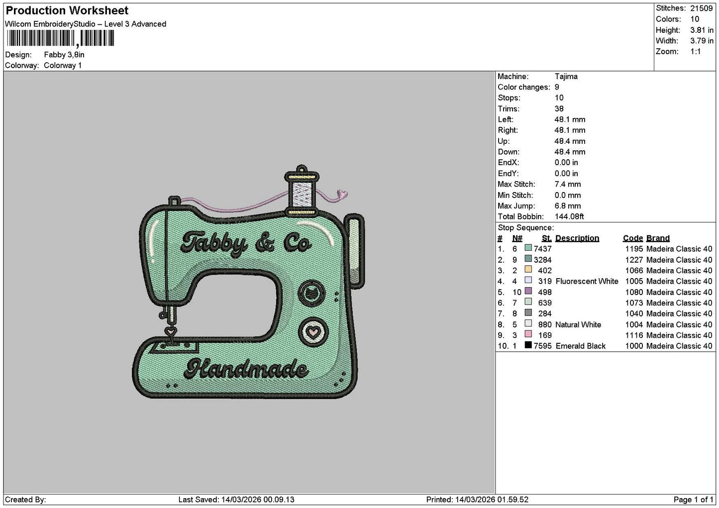 Tabbytext Embroidery File 6 sizes