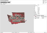 Fade Zone Embroidery File 6 sizes