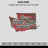 Fade Zone Embroidery File 6 sizes