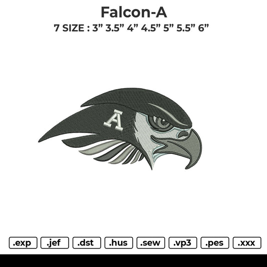 Falcon-A Embroidery File 6 size