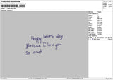 Fatherstext 2706 Embroidery File 6 sizes