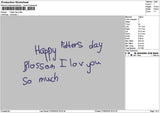 Fatherstext 2706 Embroidery File 6 sizes