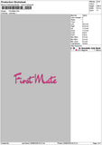 Separate Texts Embroidery File 2 sizes