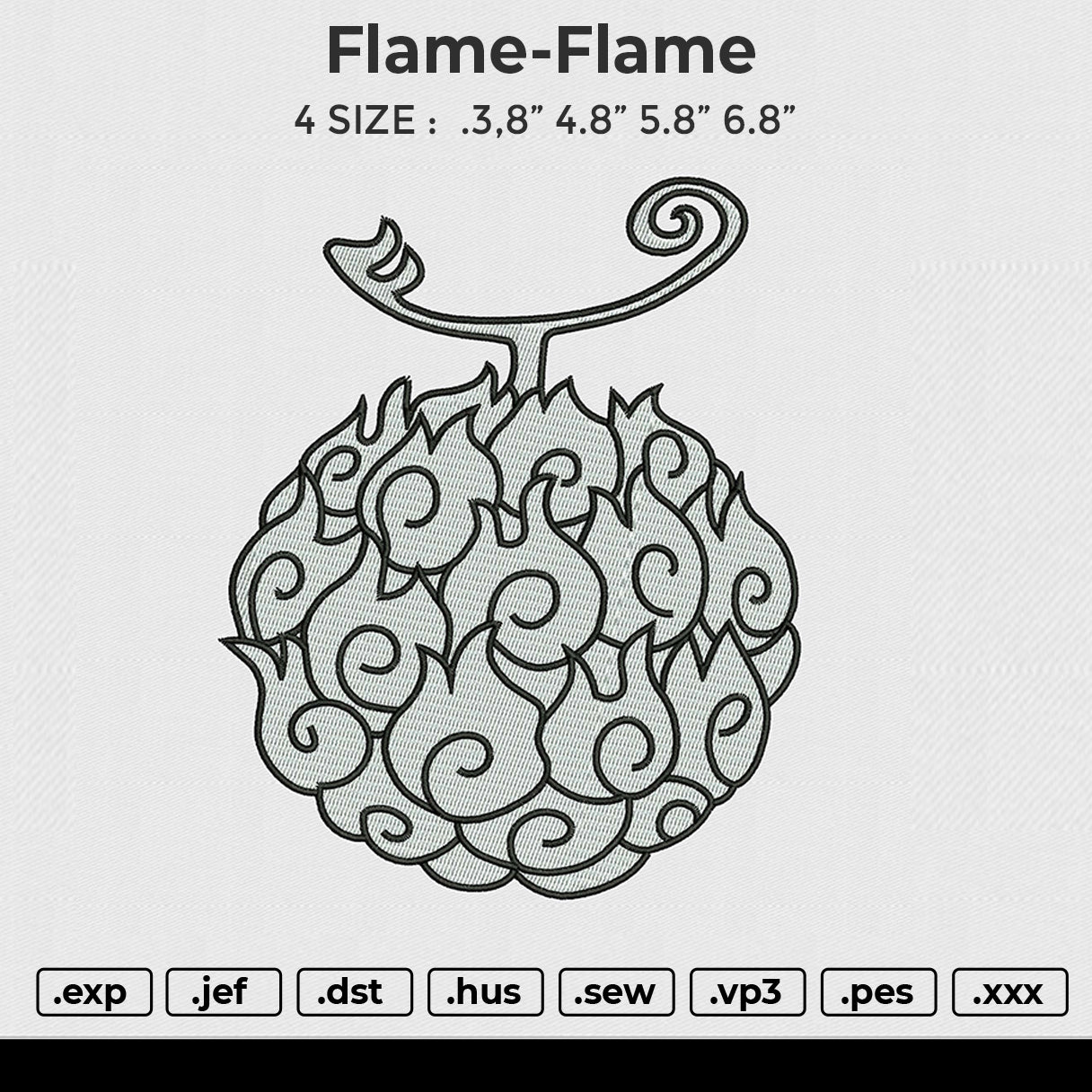 Flame-Flame Embroidery