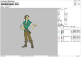 Flynn R Embroidery File 6 sizes