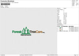 Forest Embroidery File 6 sizes