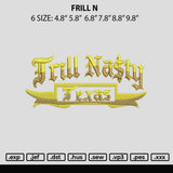 Frill N Embroidery File 6 sizes