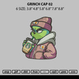 Grinch Cap02 Embroidery File 6 sizes